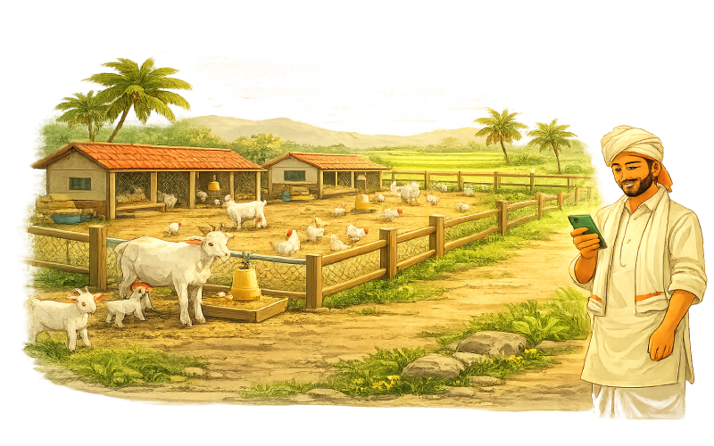 Poultry farm in India