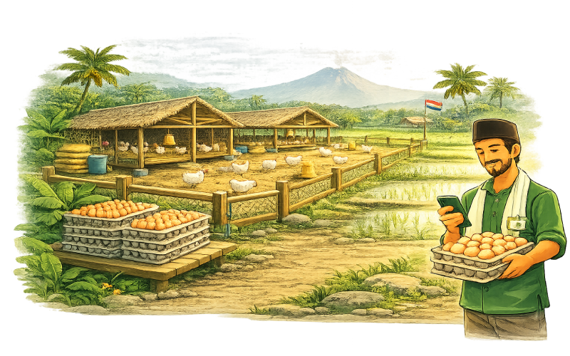 Poultry farm in Indonesia