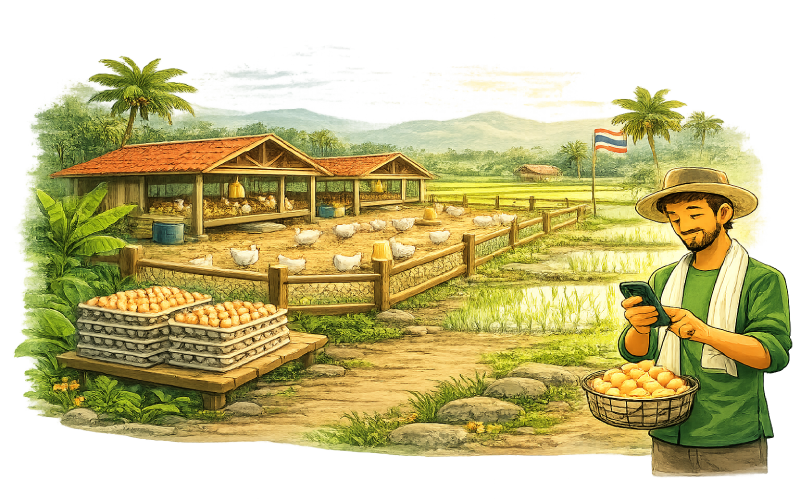 Poultry farm in Thailand