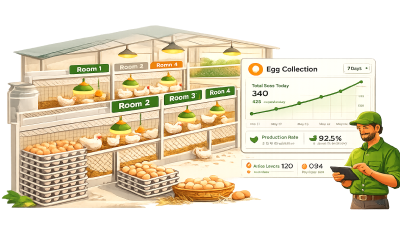 Egg production tracking