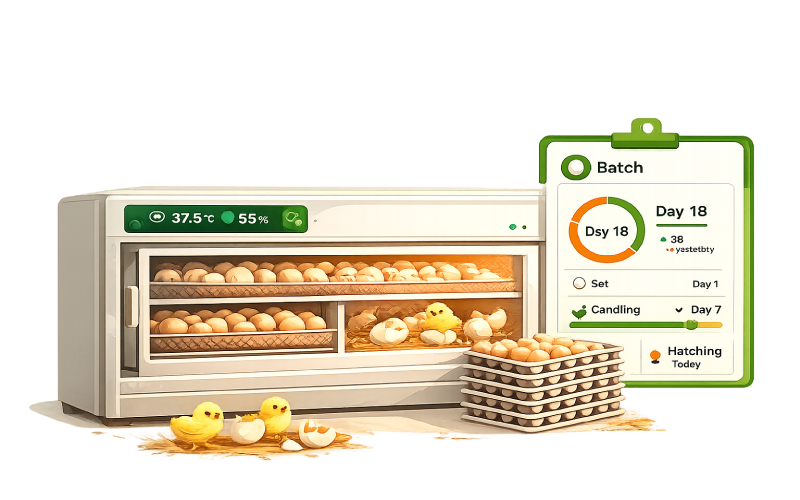 Incubator batch tracking